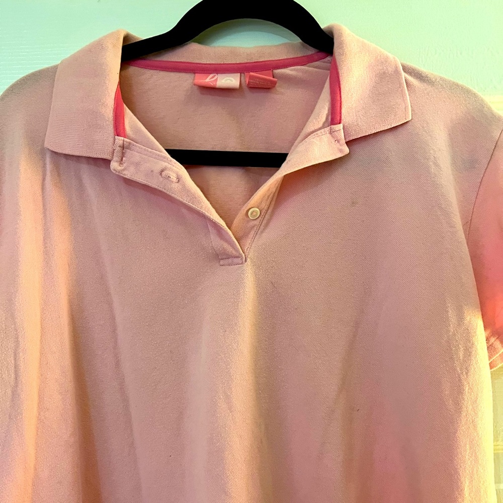 Soft Pink Short Sleeve Polo Shirt